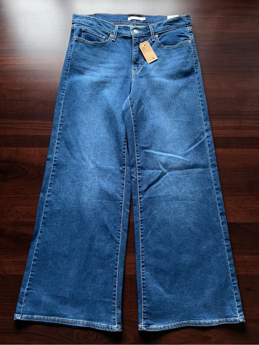 Levi's 318 Shaping Wide Leg Women’s Blue Jeans Size 32 NWT‎